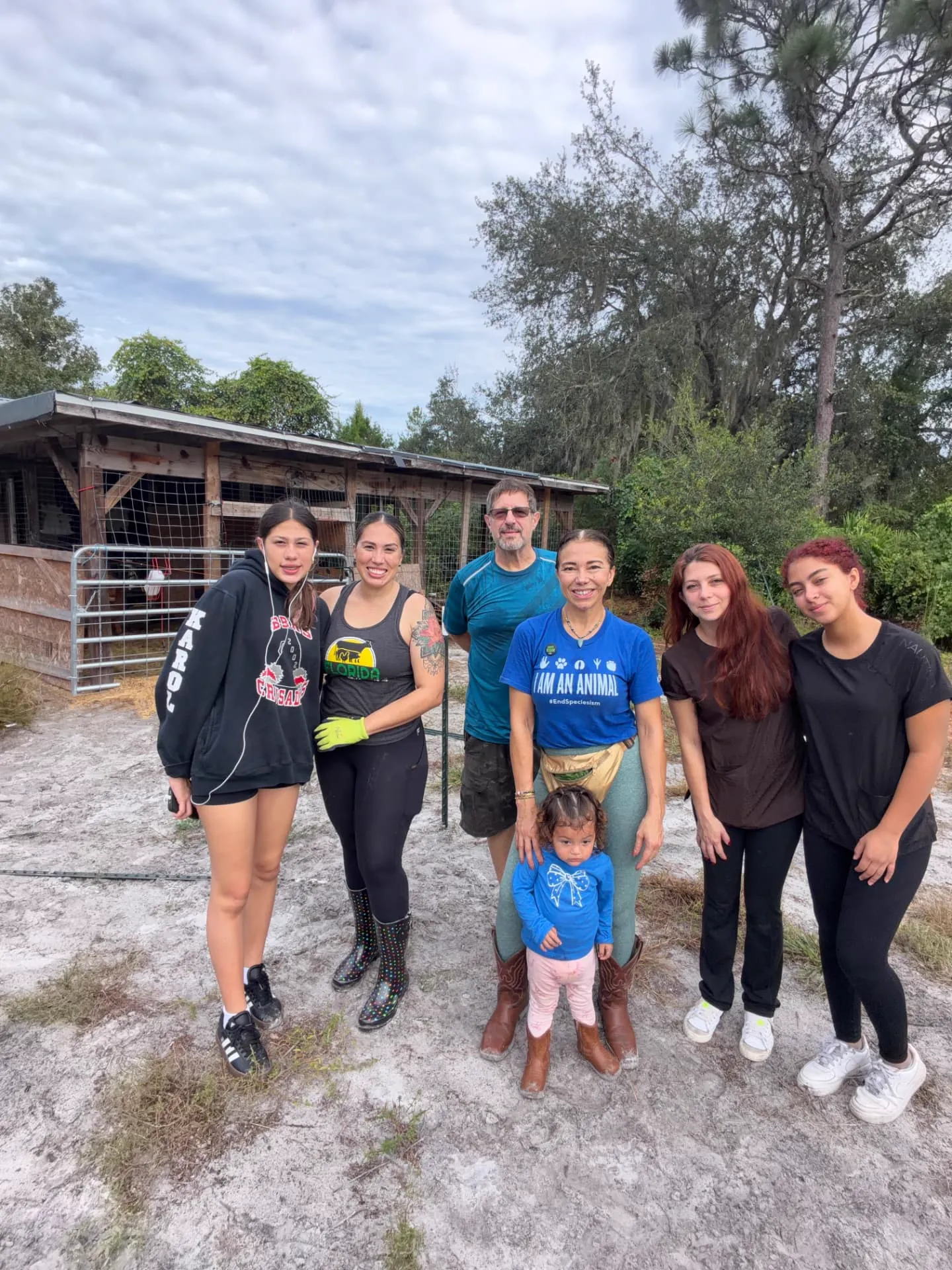 Volunteers at Petunia's Sanctuary