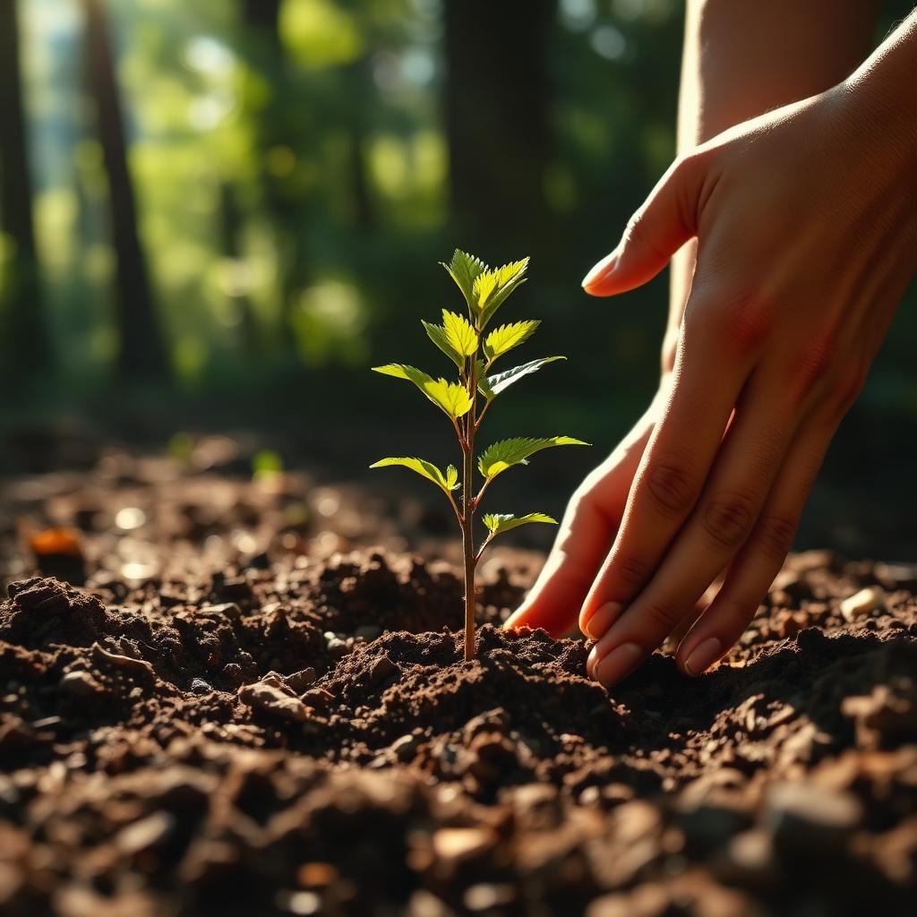 Today we planted the first tree.